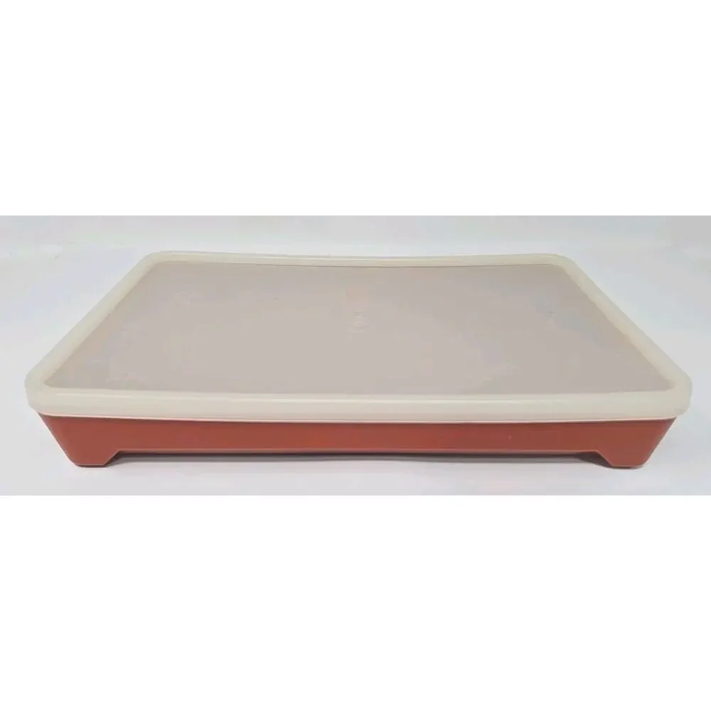Tupperware 1292-1 Bacon Hot‎ Dog Cold Cut Lunch Meat Keeper Food Storage Vintage
